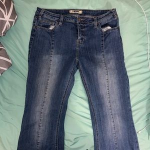 Rock and Roll Denim Front Seam Trousers